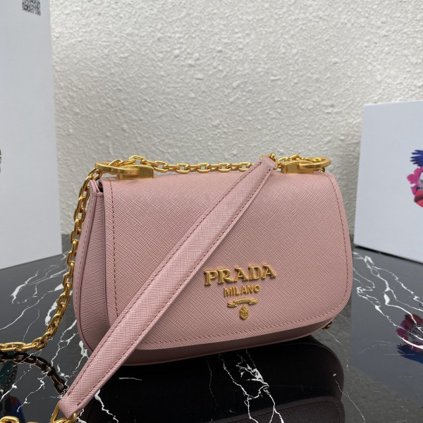 Pra*a saffiano leather